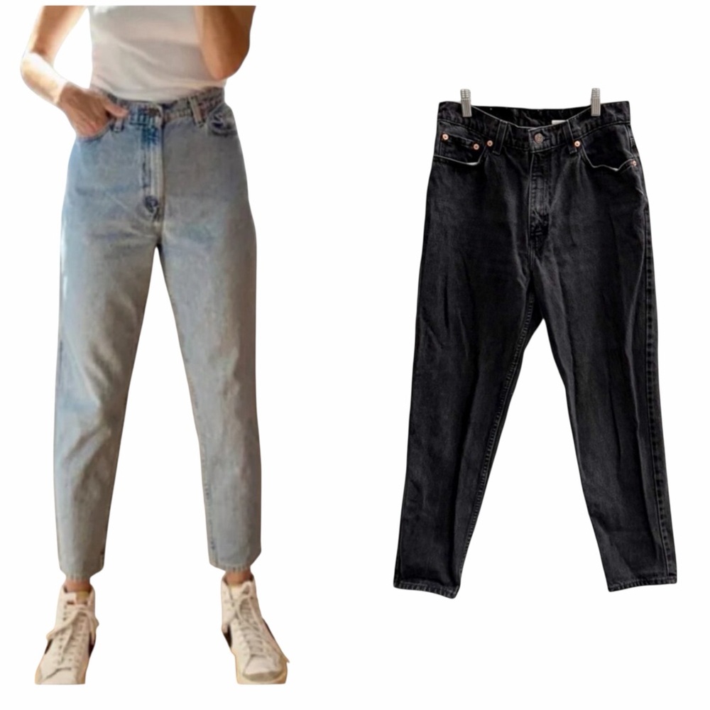 Vintage LEVI’S 521 Tapered Fit Jeans Black Size 12